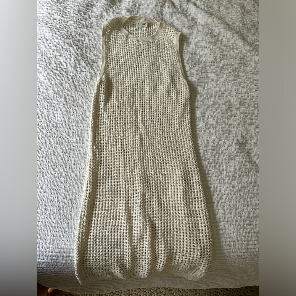 Abercrombie Cream Net Swim Coverup
